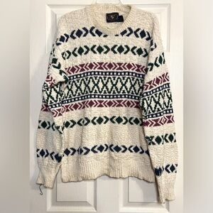 Vintage Lake Harmony Oversized Rowing Club Men’s Sz L Sweater 90s Made In USA